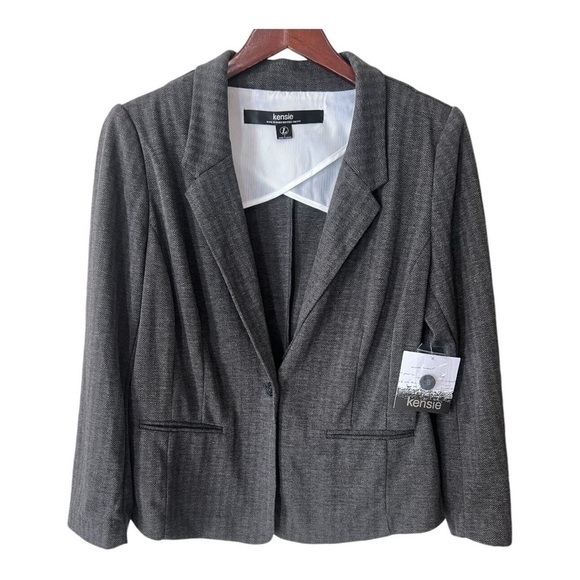 Kensie Jackets & Blazers - Kensie Grey Blazer Size L NWT Women